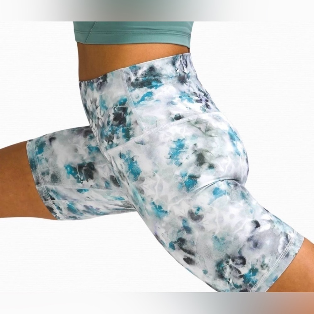 NWOT Lululemon Align High-Rise Biker Short 6” Kaleidofloral Multi Nulu Size 6 - Picture 4 of 12